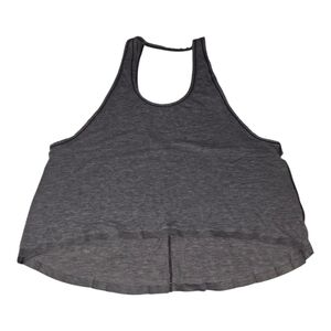 Lululemon Tank Top Medium Gray Crop Workout Athletic